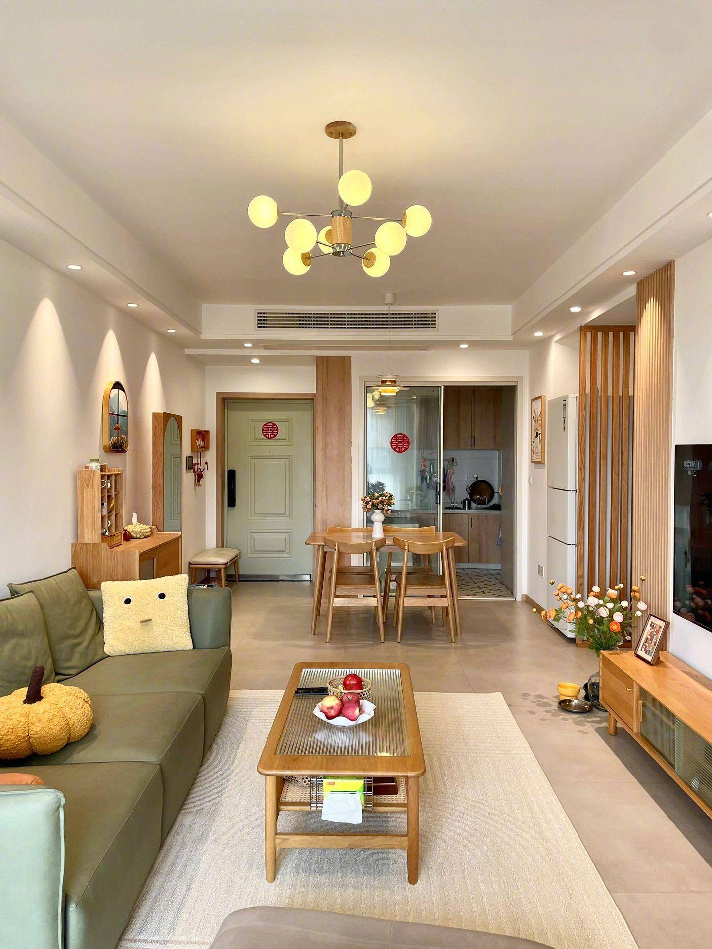 小清新的原木风格,真的很适合小户型装修,颜值与实用并存!