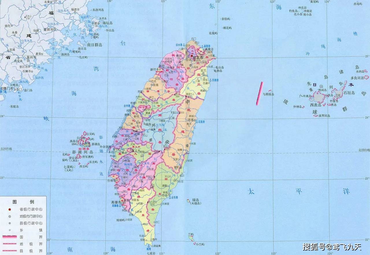 平潭岛地图与台湾地图图片