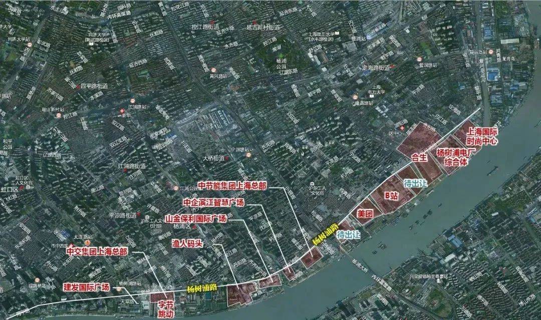 一线滨江永立潮头进击中杨浦滨江将代言上海塔尖地段从最早的外滩