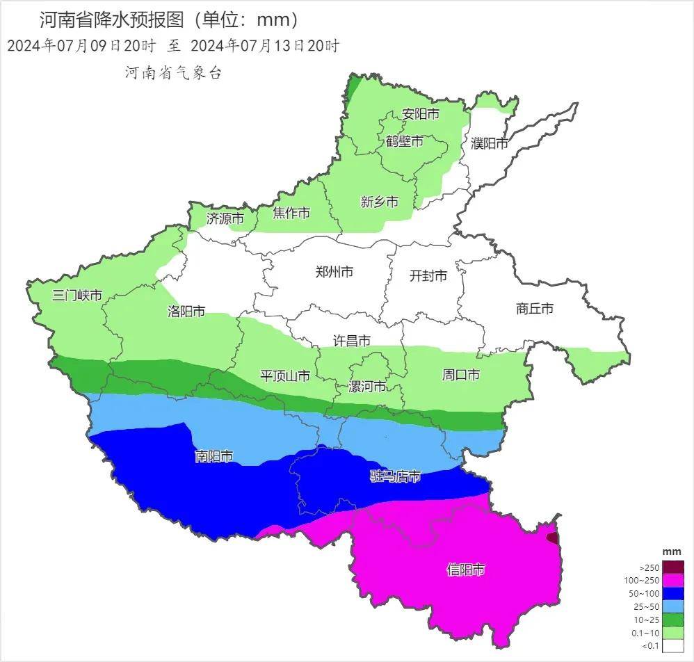 河南气候类型分布图图片