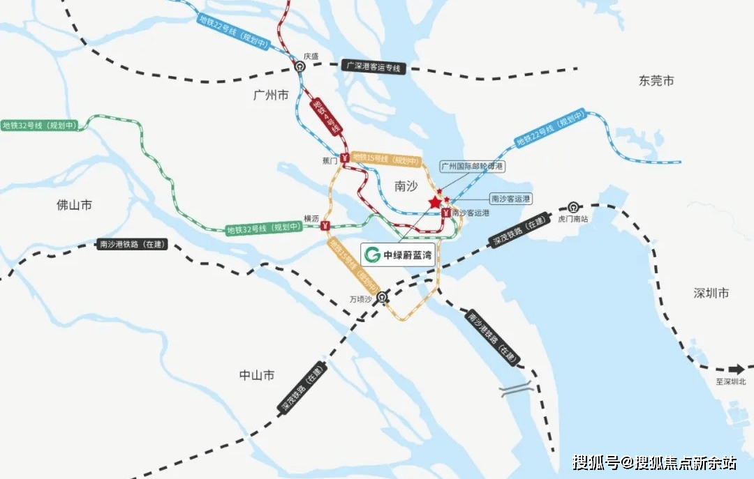 莞佛高速,京珠高速,南沙港快速,东新高速4地铁:4号线,22号线(规划中