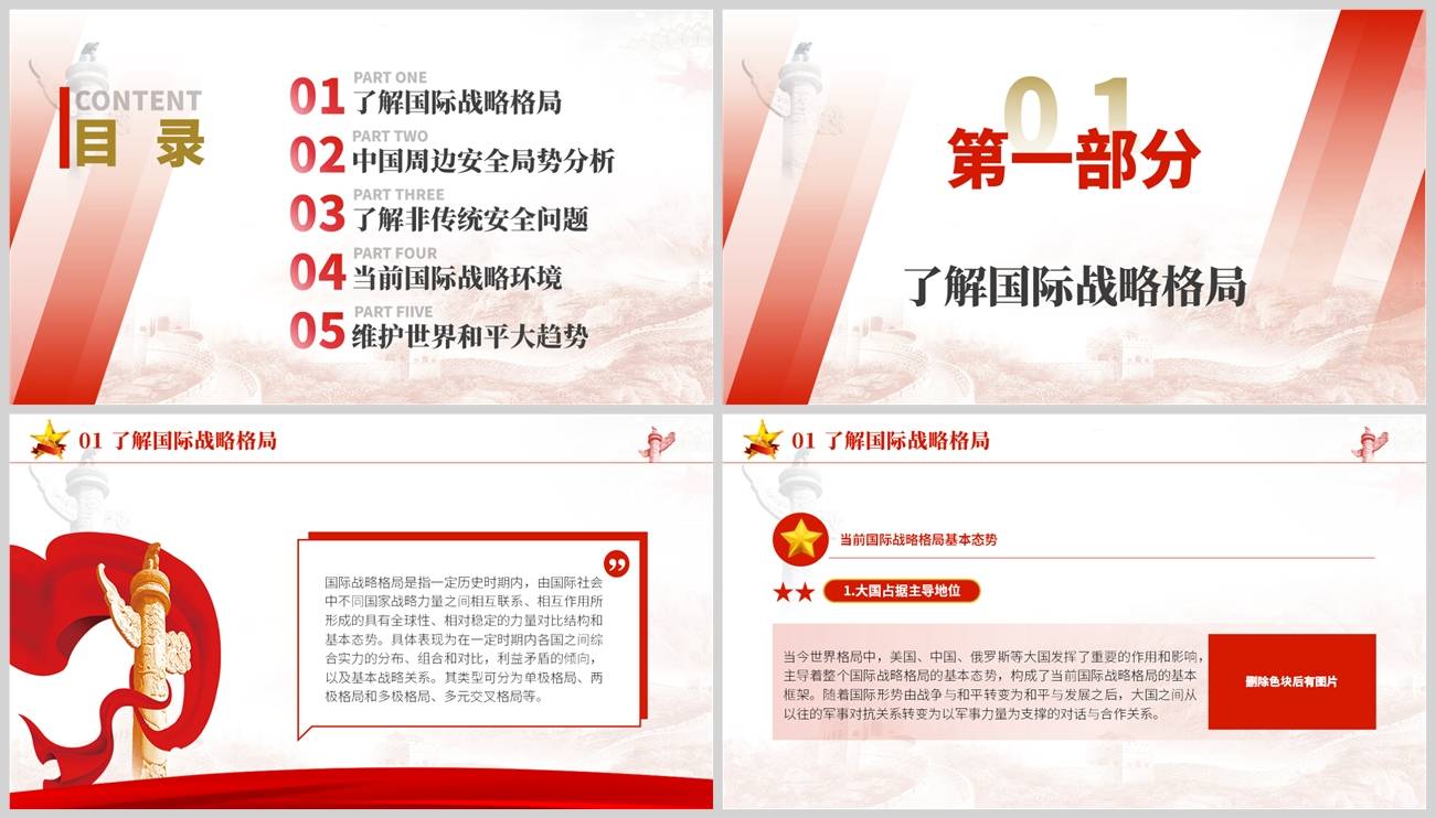 学生学习了解国际战略格局宣讲教案ppt