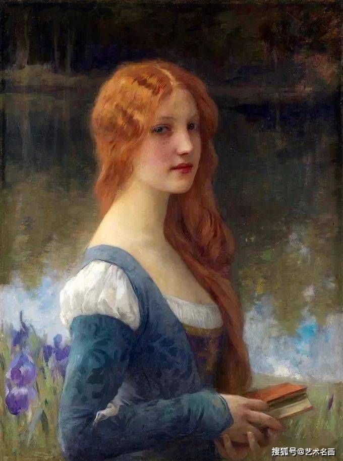 法国古典唯美女肖像油画︱查尔斯·阿玛布尔·勒努瓦绘画作品