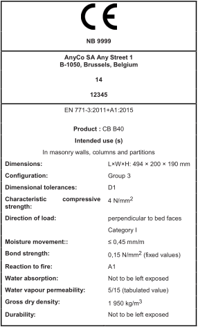 EN 771-3:2011+A1:2015轻骨料混凝土小型空心砌块CE认证