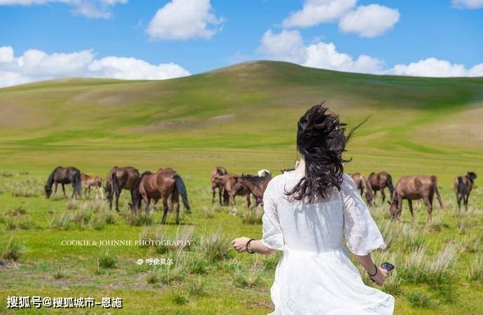 草原女人背影图片大全图片