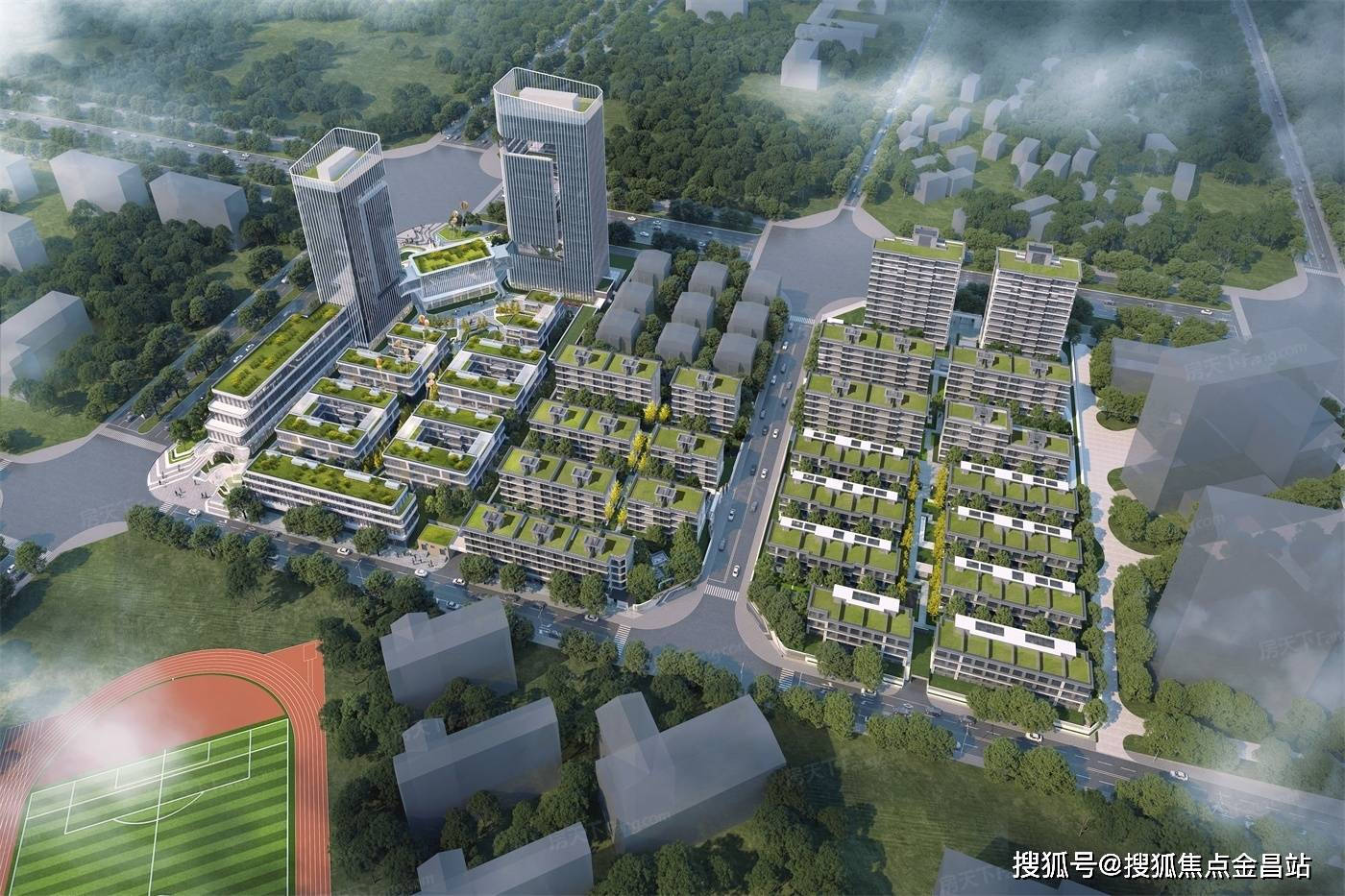办公研发,智慧未来低密社区组成,后期落成将成为武义城市"新封面"楼盘