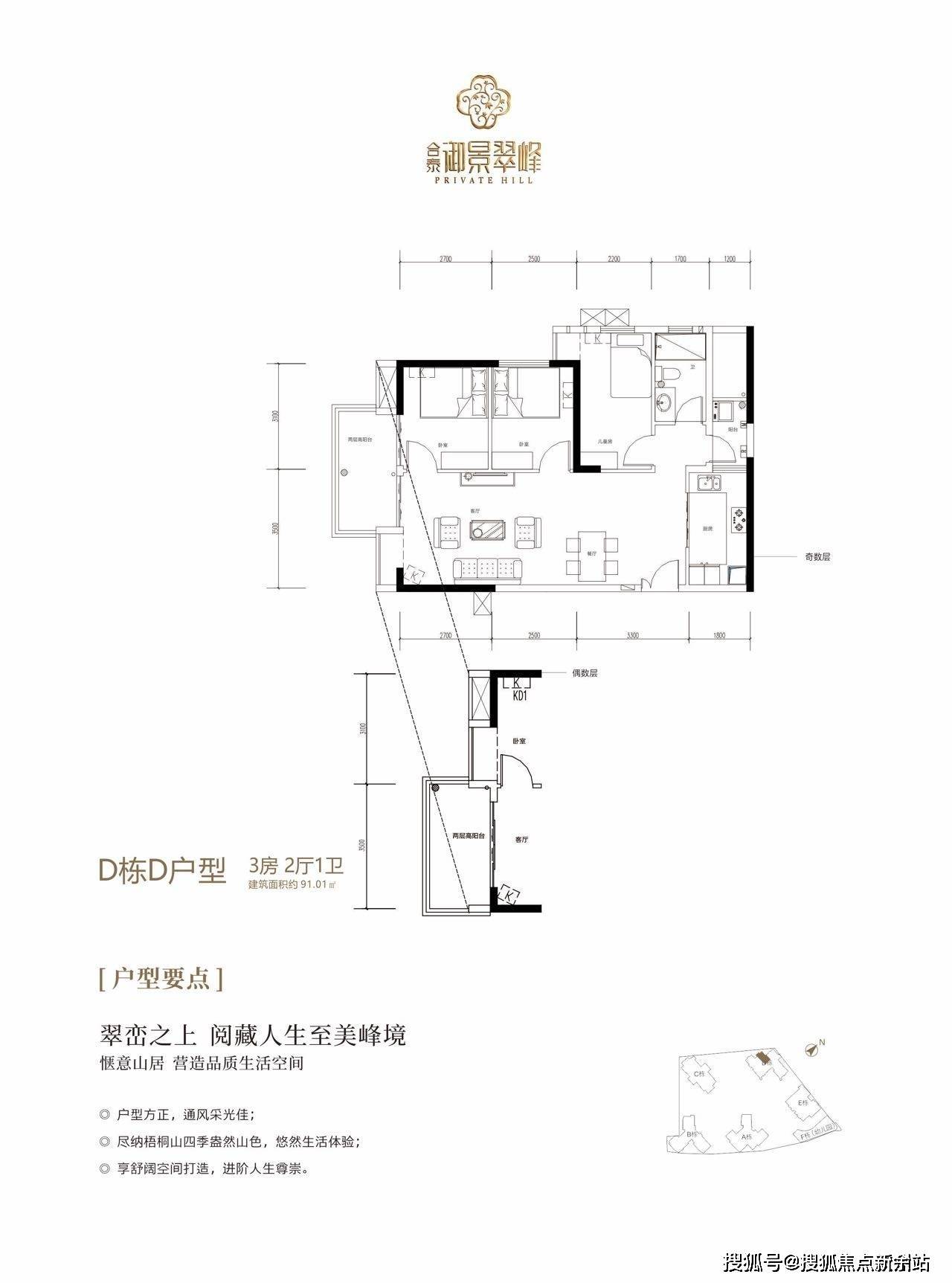 合泰御景翠峰户型图片