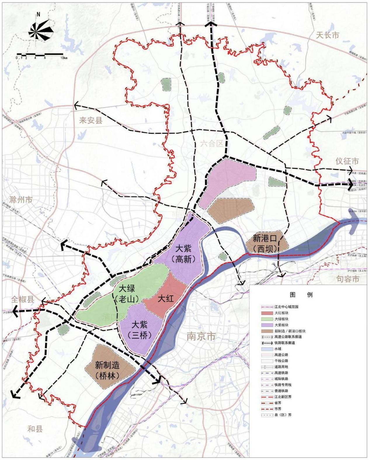 南京江北新区范围图片