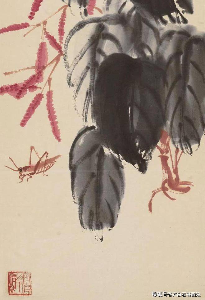 齐白石书画鉴定专家汤发周说,看蚂蚱画法