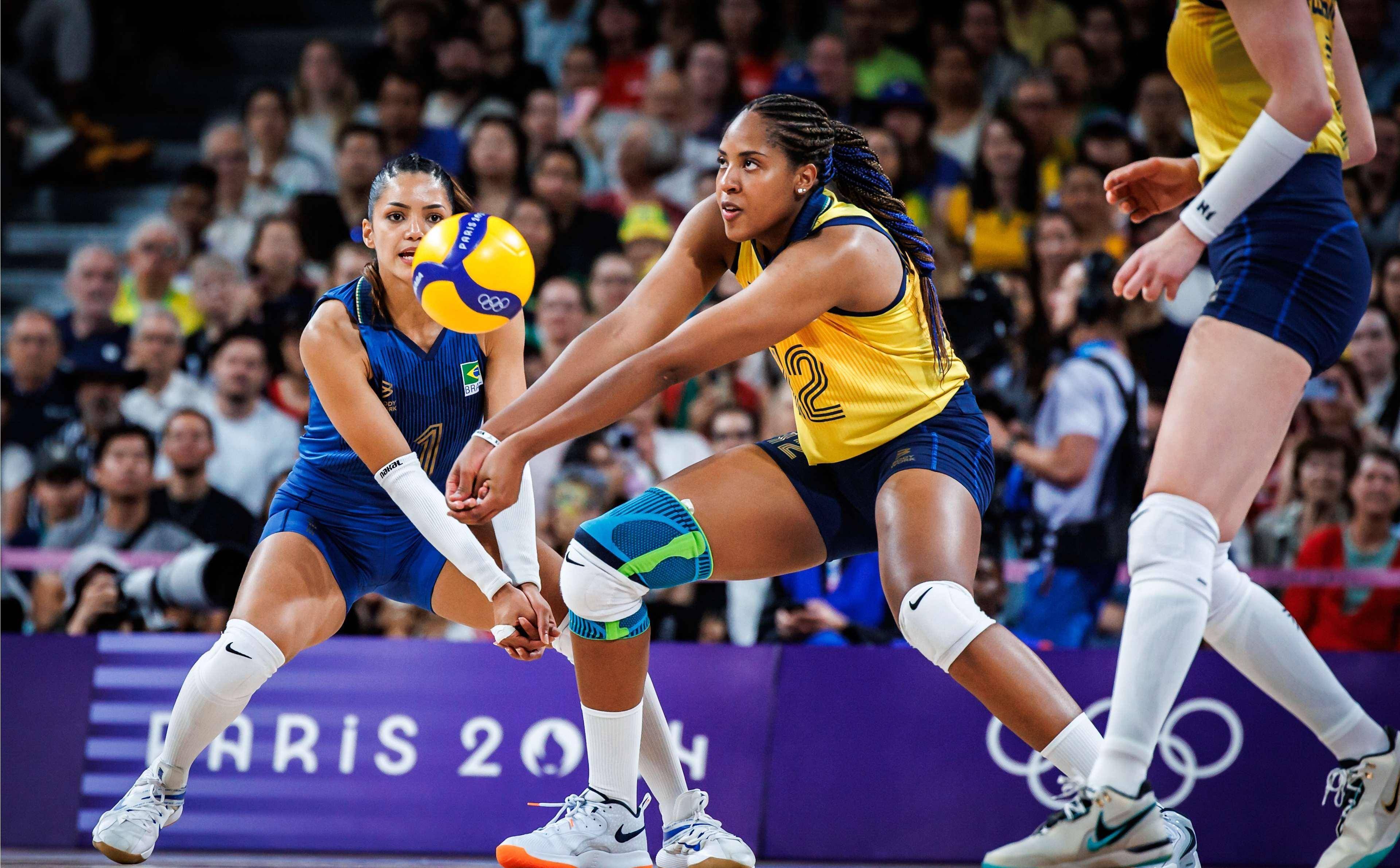 巴黎奥运会女排半决赛美国3:2巴西技术统计,成也黑妹,败也黑妹