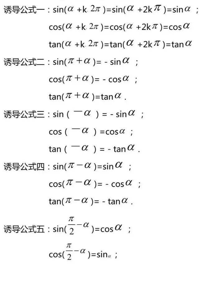 高中必背88个数学公式图片