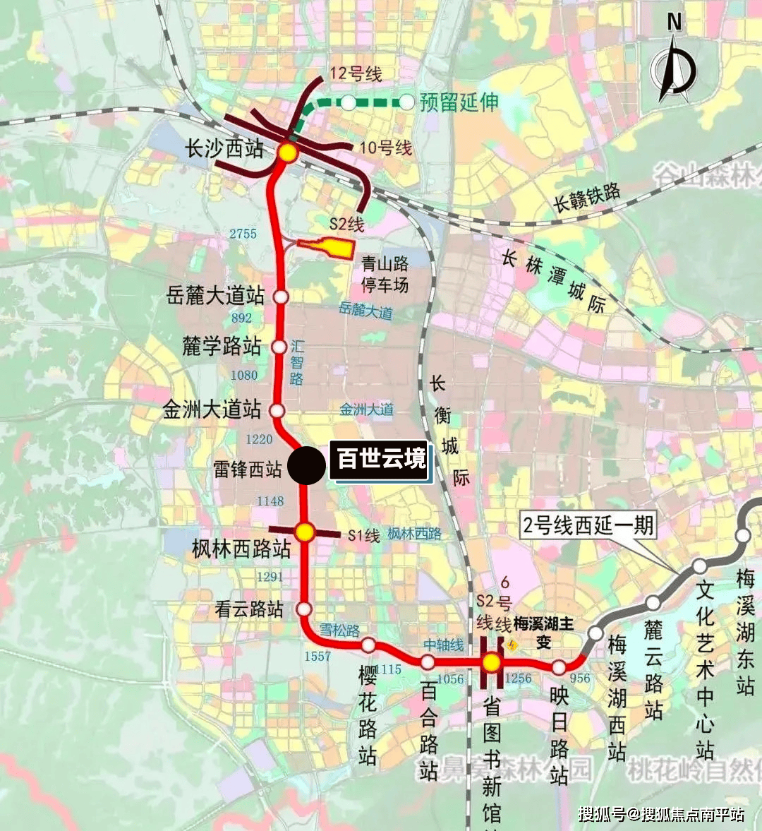 长安沙头轻轨站线路图片