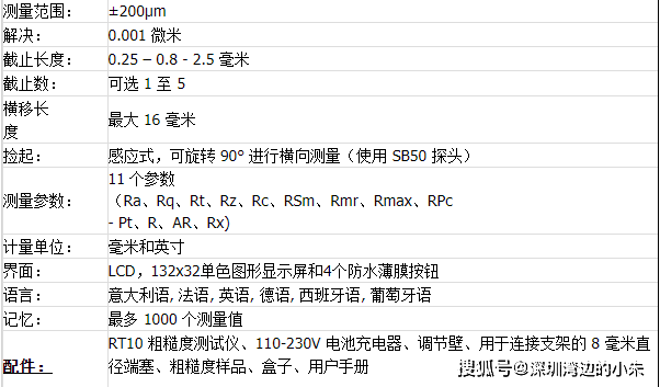 意大利sm instruments 掌上粗糙度测试仪rt10