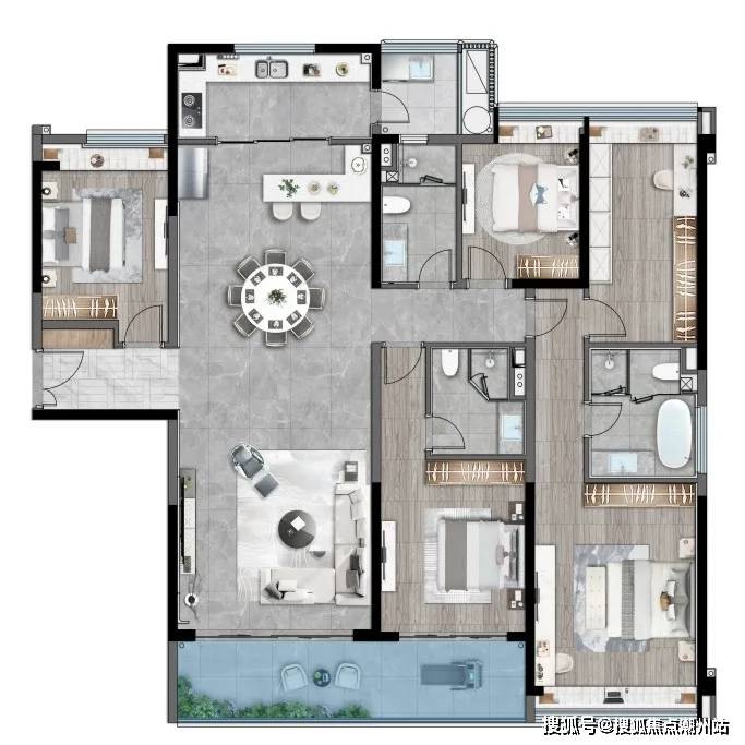 共8栋停车位:二期1601个 楼层状况:26-47f两梯四户和三梯四户规划户数