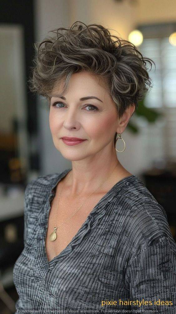 短发满头卷:蓬松洋气的时尚之选