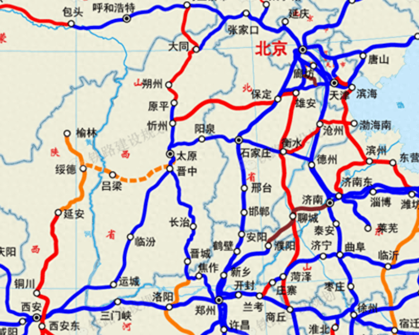 山西省内高铁路线图图片