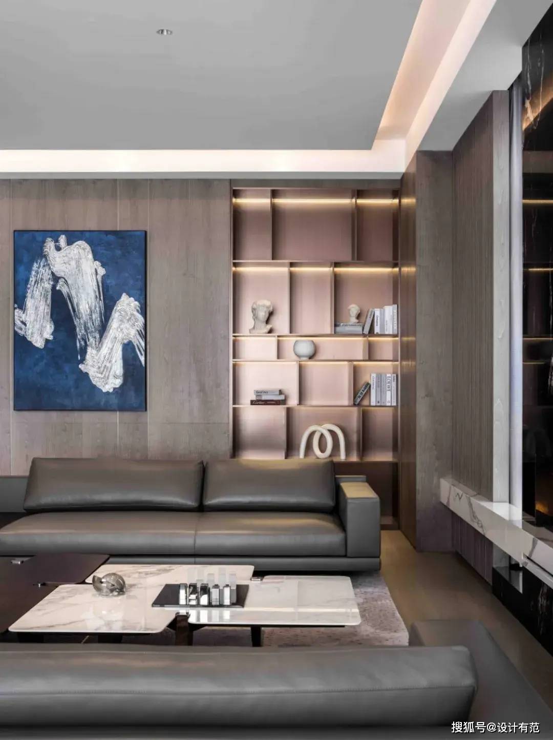 上海1917设计汪志鹏:1400㎡东方奢享空间,都市精英的哲学居所