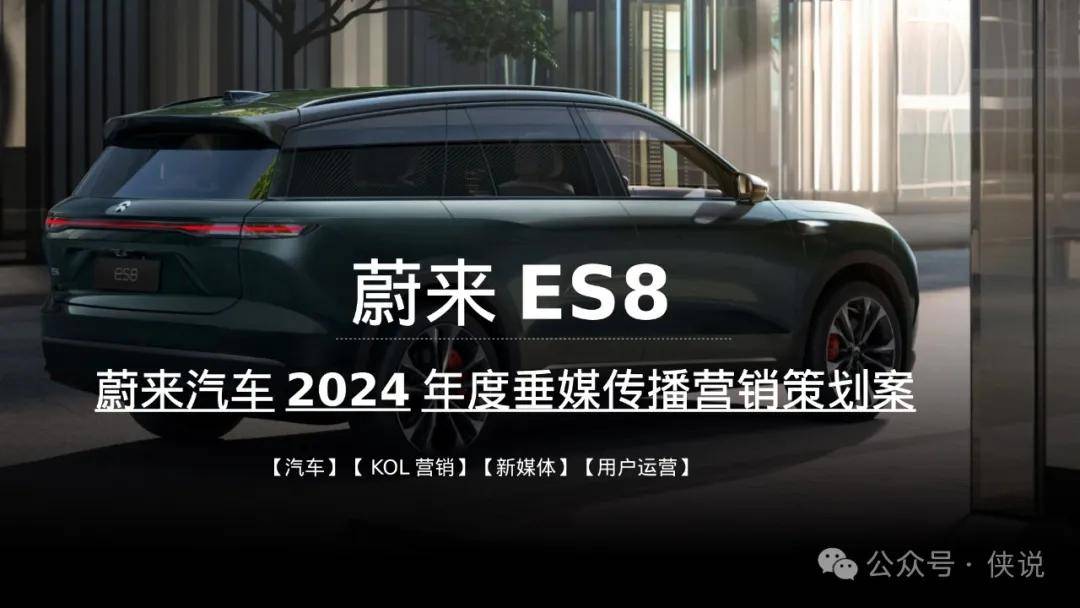 蔚来汽车2024年度垂媒传播营销策划案 