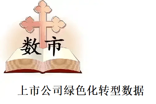 上市公司绿色化转型数据（2007-2023）