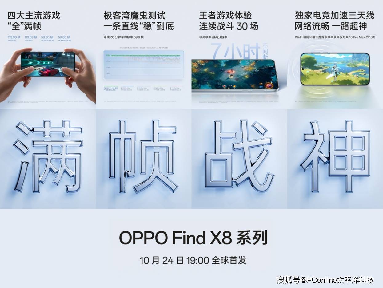 游戏全满帧、续航更持久，OPPO Find X8系列再创能效体验上限