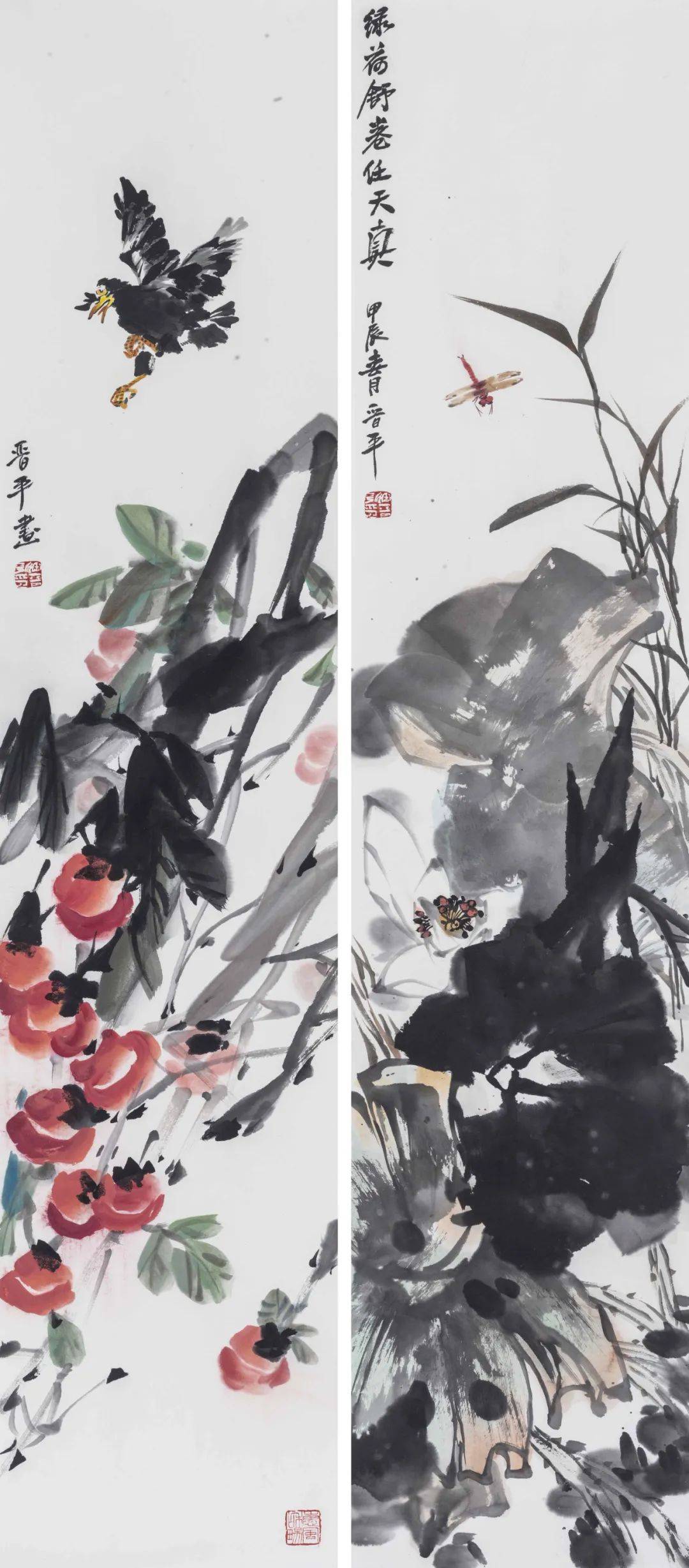 徐晋平花鸟画图片