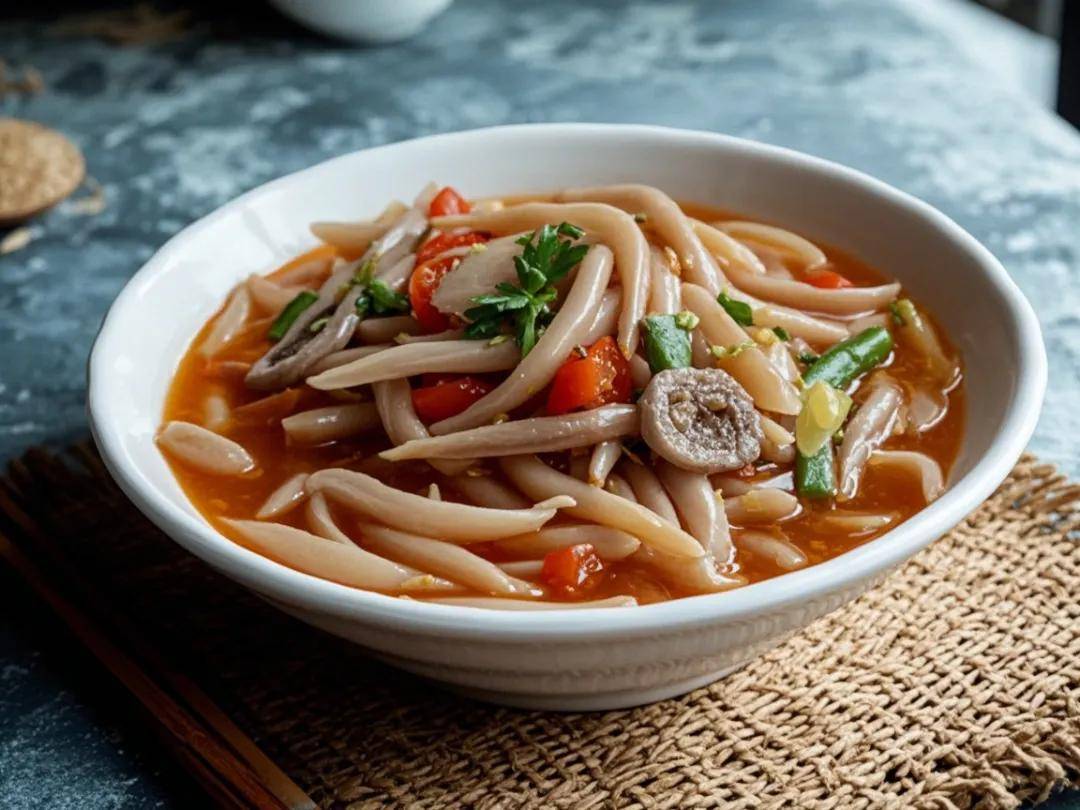 隆化拨鱼面,一口爽滑的河北风情!