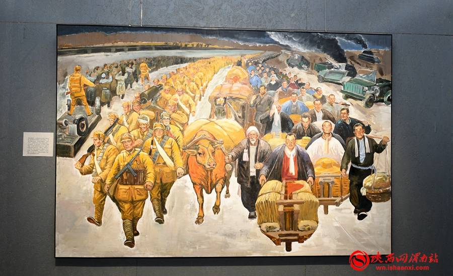 "红色记忆——王俊杰中国画作品展"在渭南举办(组图)