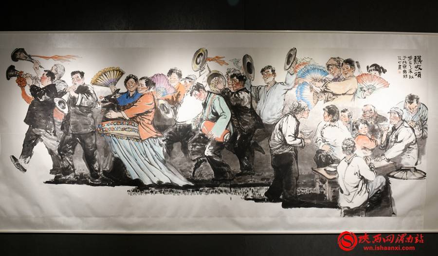 "红色记忆——王俊杰中国画作品展"在渭南举办(组图)