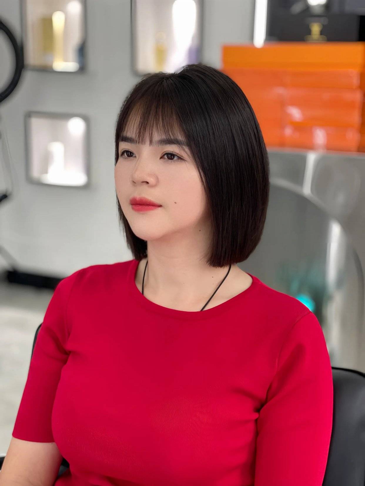 齐下巴波波头时尚与减龄的完美融合