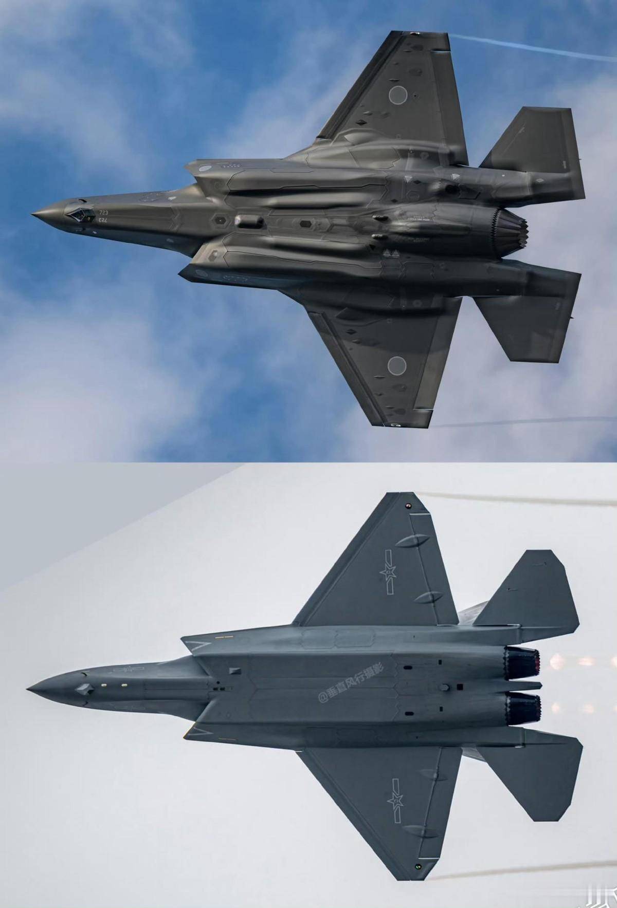 歼-35a对比美国f-35a外形明显更加整洁光滑结果这次印度网民不买