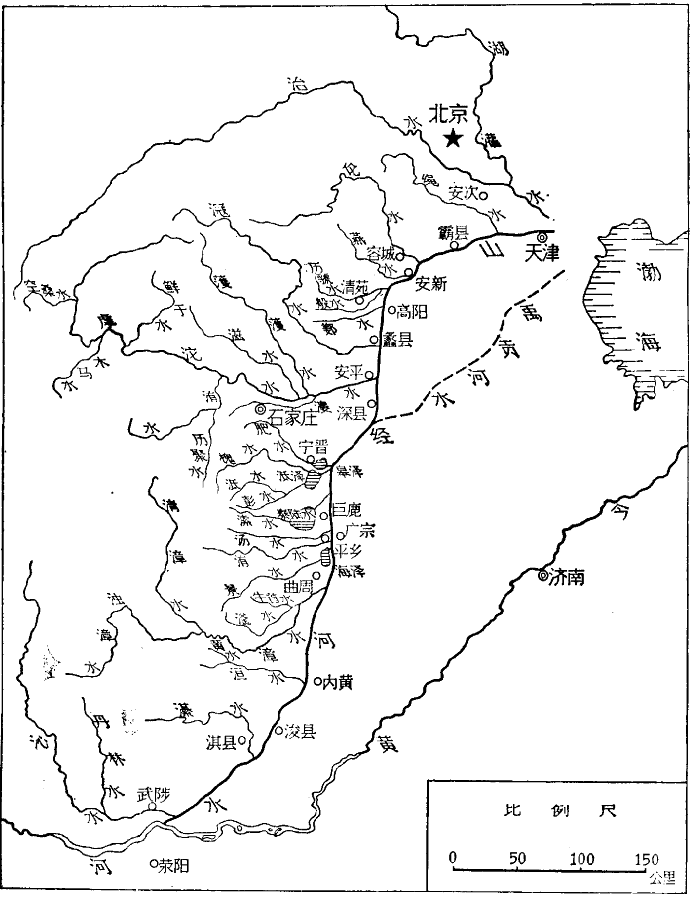 滹沱河故道图图片