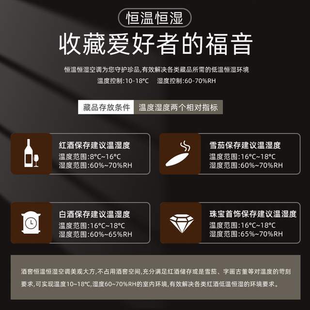 酒窖恒温恒湿空调的安装说明_恒温恒湿机酒窖空调_恒温酒窖空调机恒湿多少度