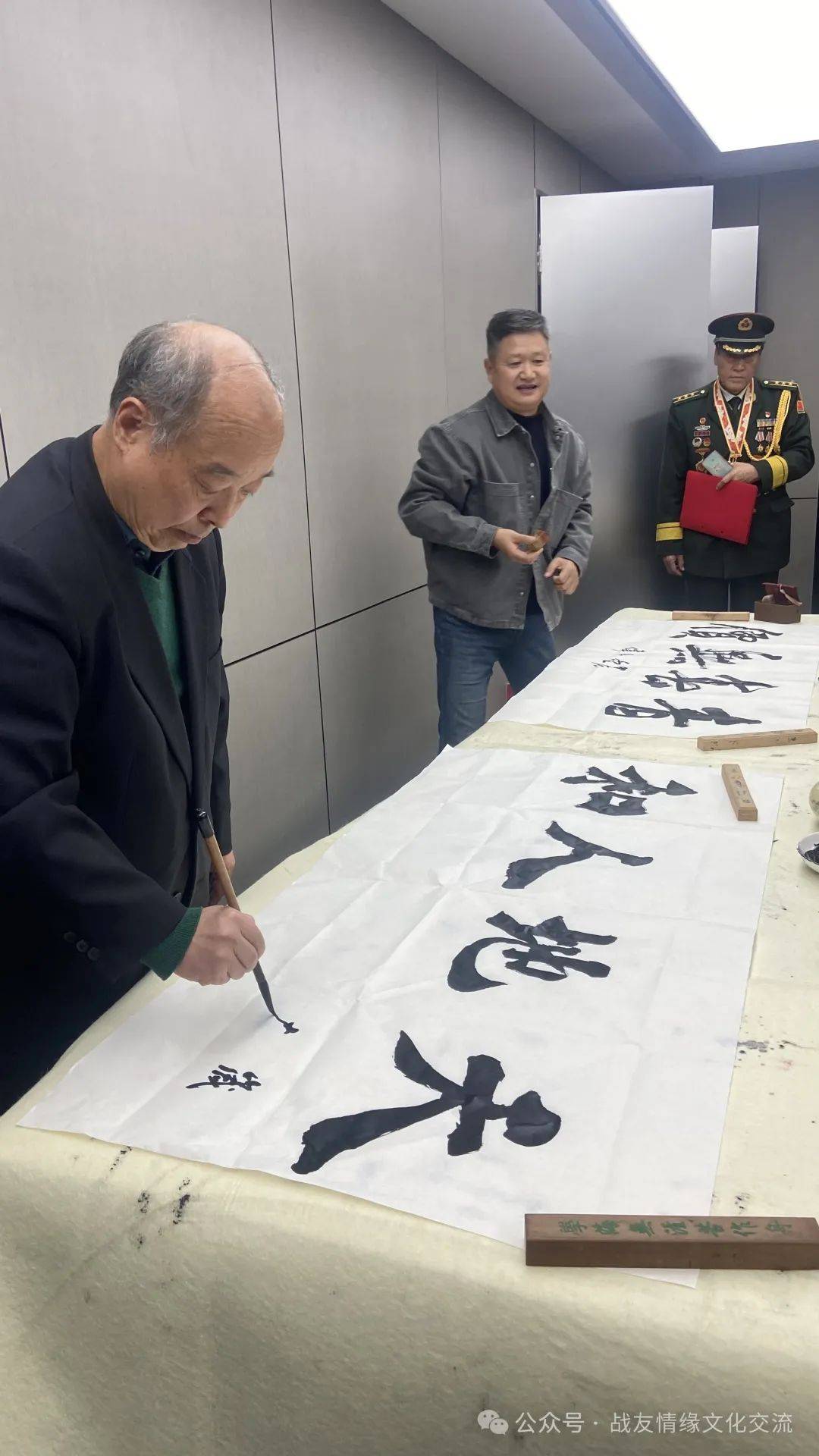 一等战功获得者马升云讲述了战斗英雄的故事"战斗英雄"中华军旅书画家