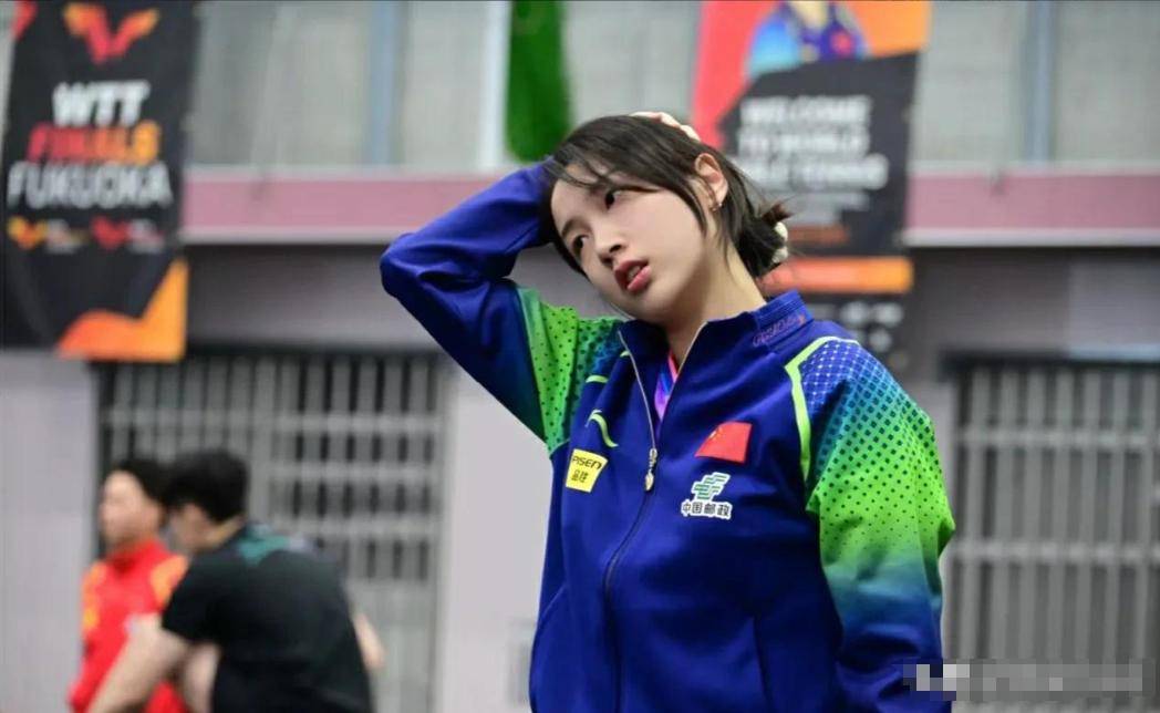 乒乓女神钱天一带妆训练照!身高1米72,五官精致,颜值实力并存