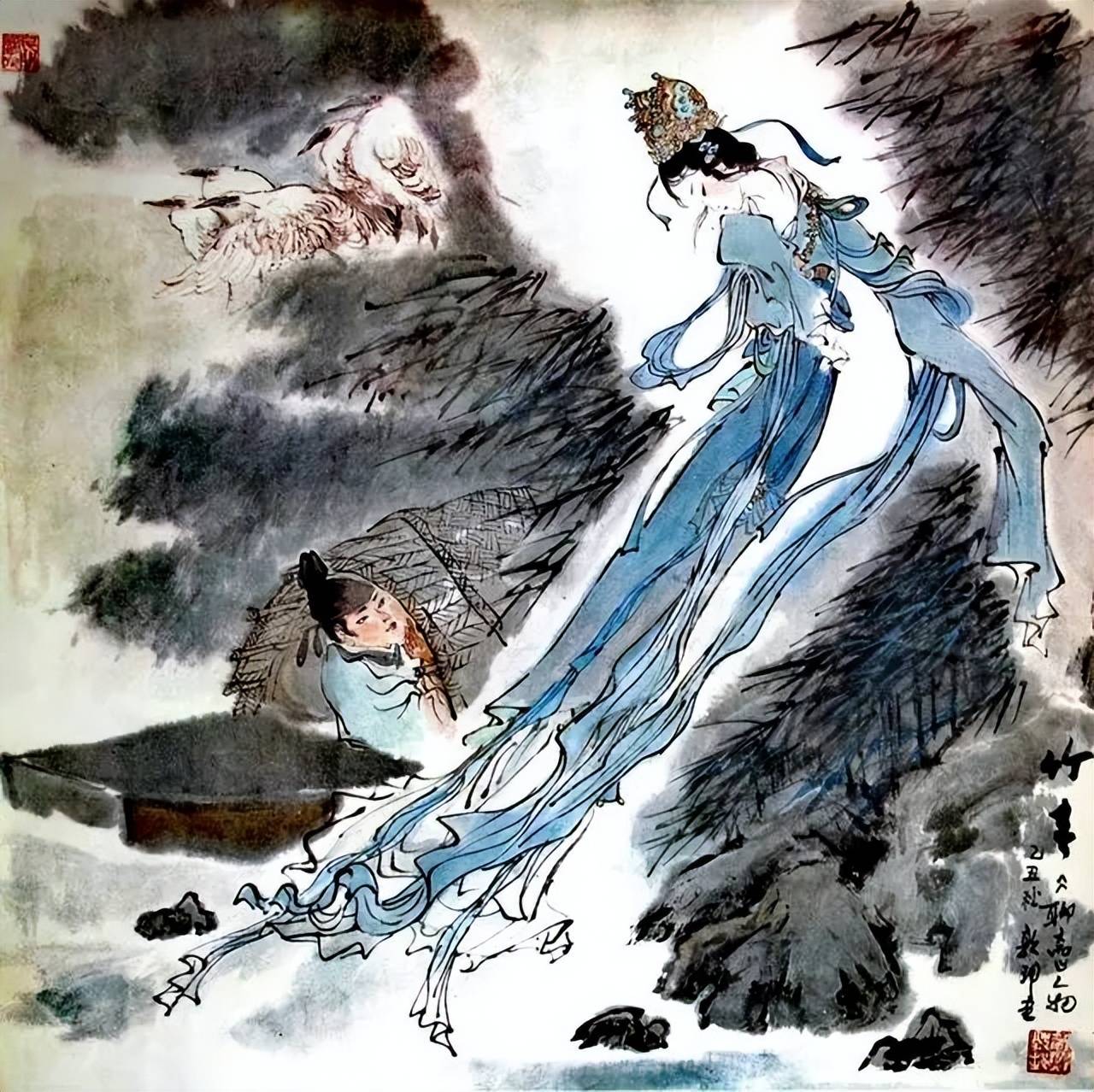 分享几幅戴敦邦《聊斋志异》的人物画,寓神于形,形中求神!