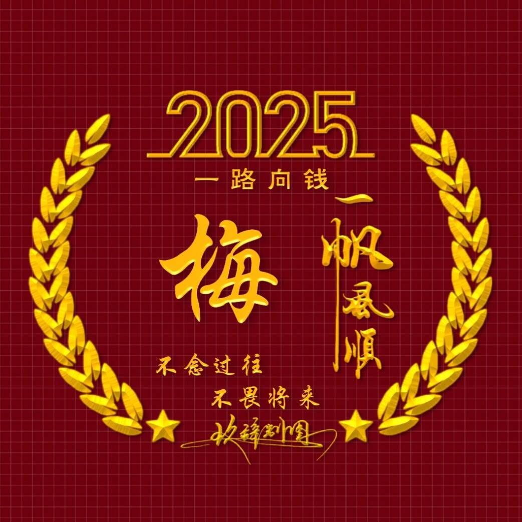 2025姓氏头像第69期,嬴战2025一帆风顺个性签名头像,请查收