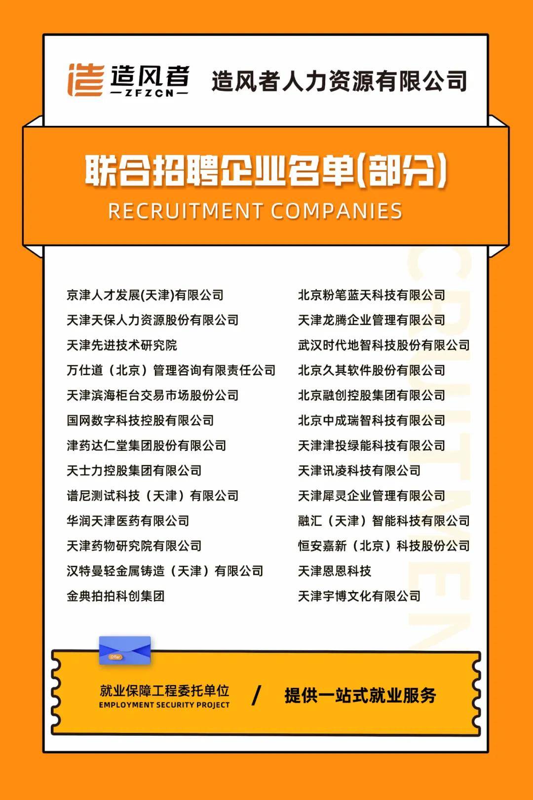 为此,天津滨海新区人社部门联合华为,委托造风者人力资源公司为天津
