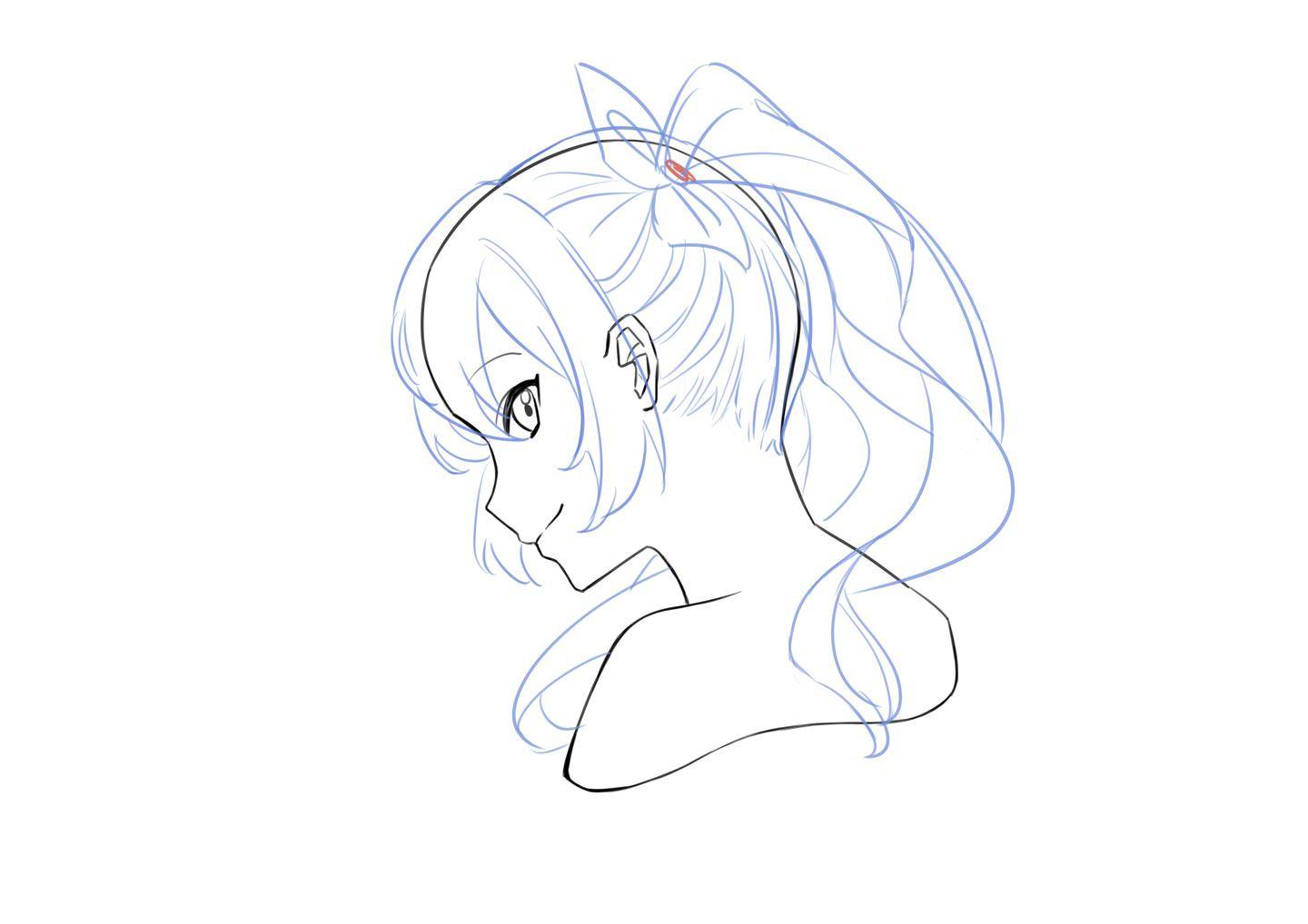 是心动啊,教你一招get双马尾的画法