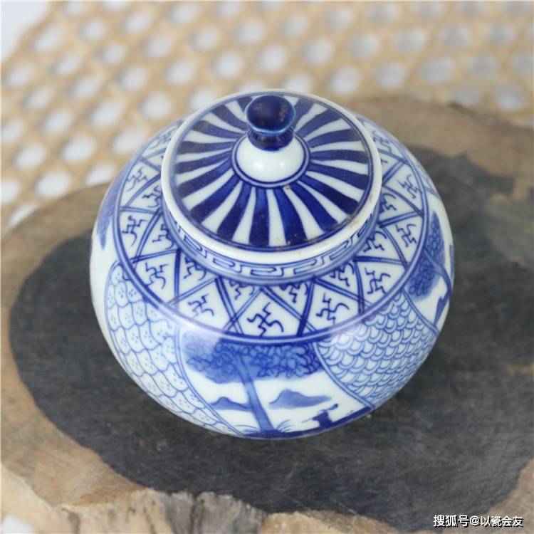 夢工房】五良太甫呉祥瑞 造 青華 瓔珞紋 煎茶 急須 HB-603