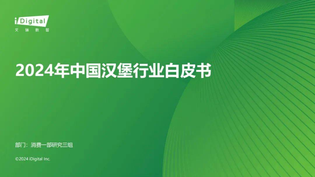 2024年中国汉堡行业发展趋势是什么？中国汉堡行业消费者偏好分析-报告智库