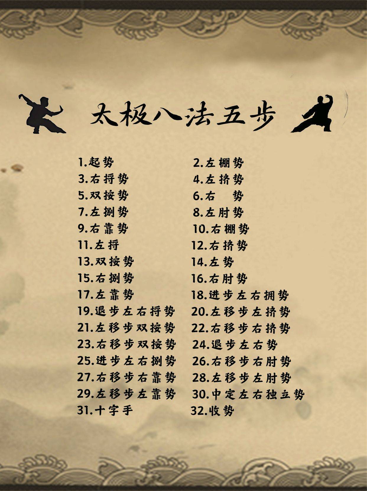 包含36式养生太极拂尘的口令的词条