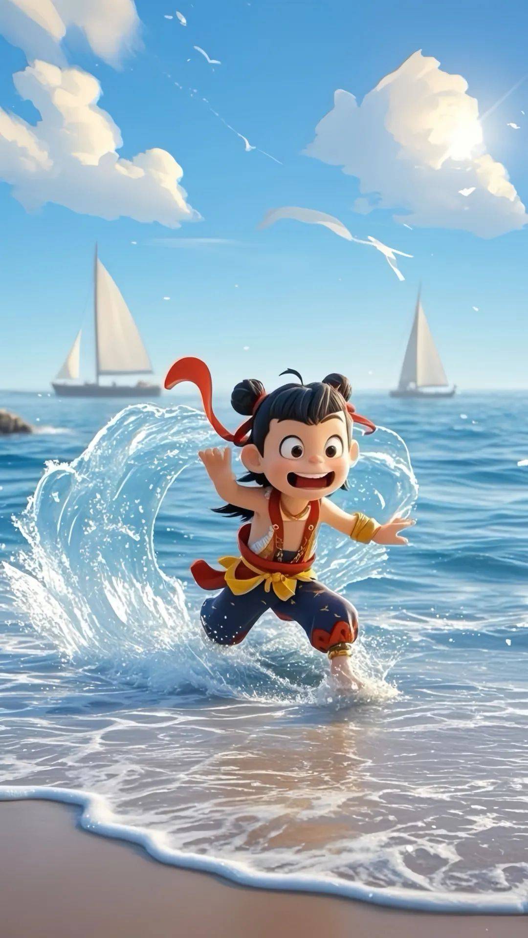 最火的"顶流"来日照了?_哪吒_闹海_魔童