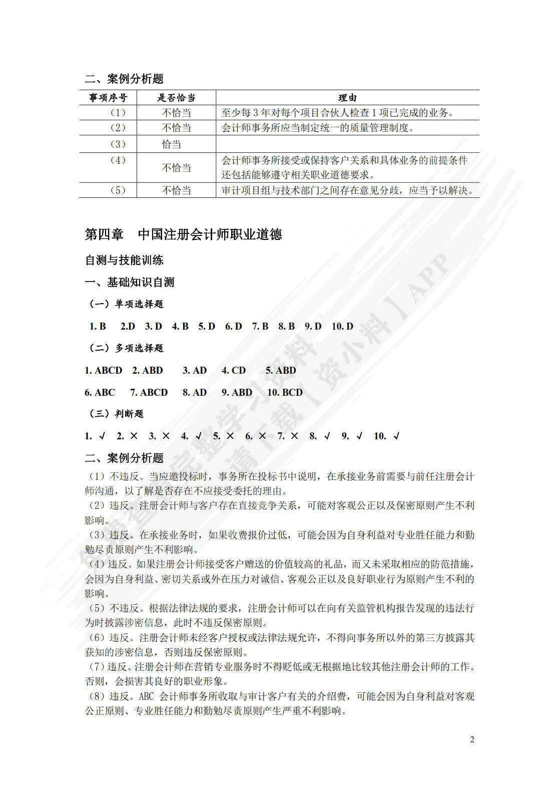 审计学学习通答案（审计学网课答案）