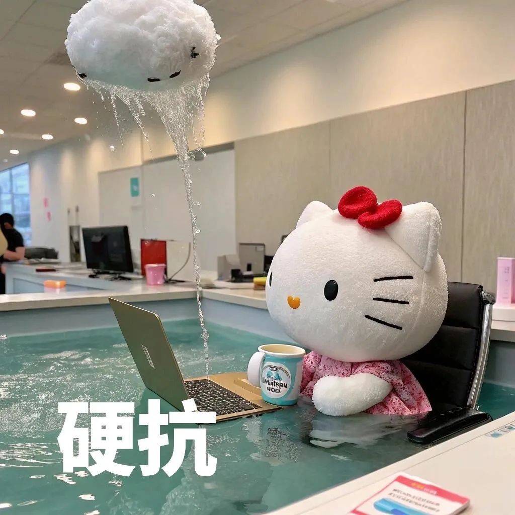 可爱Hello Kitty职业精神状态gif表情包_Recraft_头像_图片