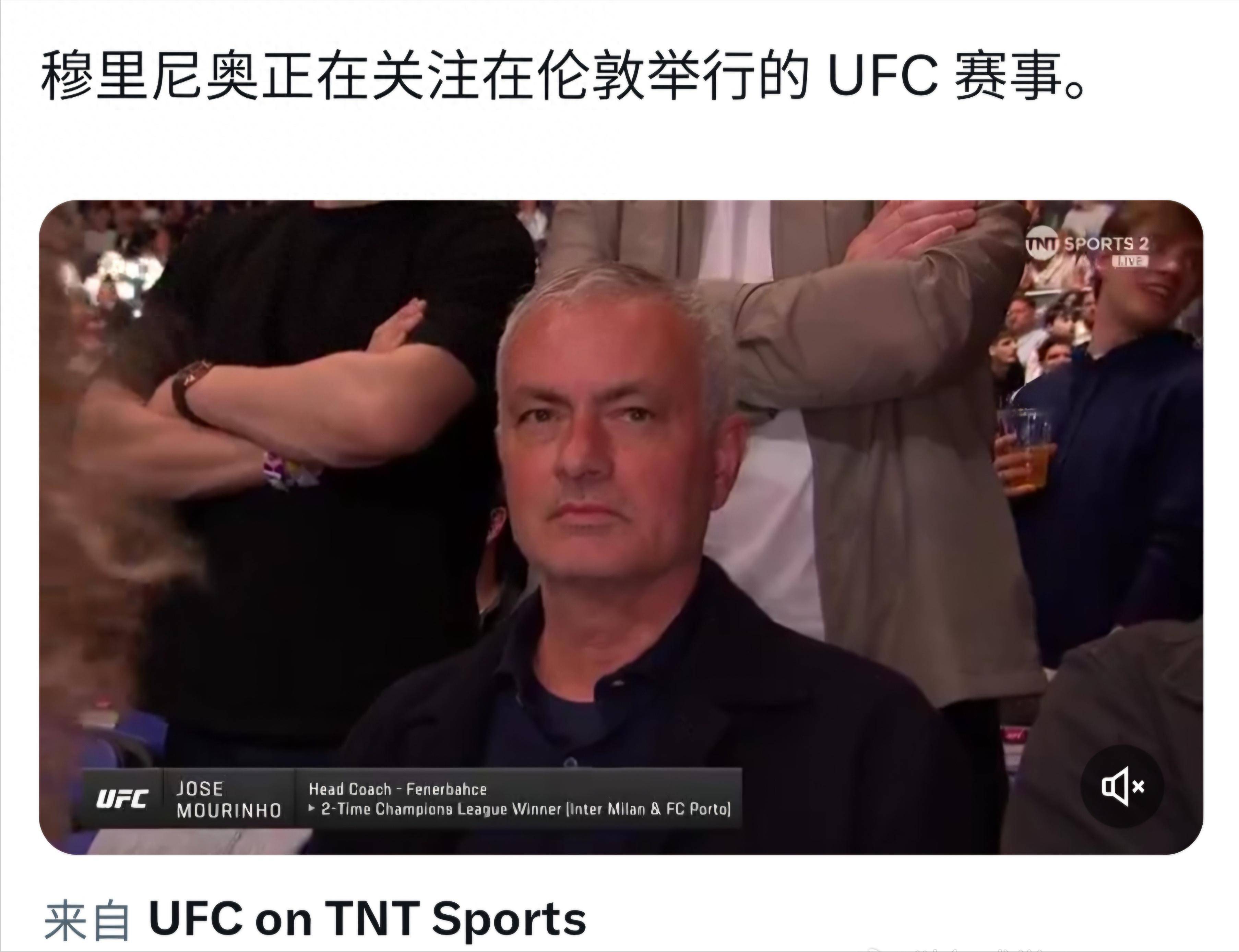 UFC伦敦格斗之夜：穆里尼奥与热刺中锋理查利森的意外邂逅