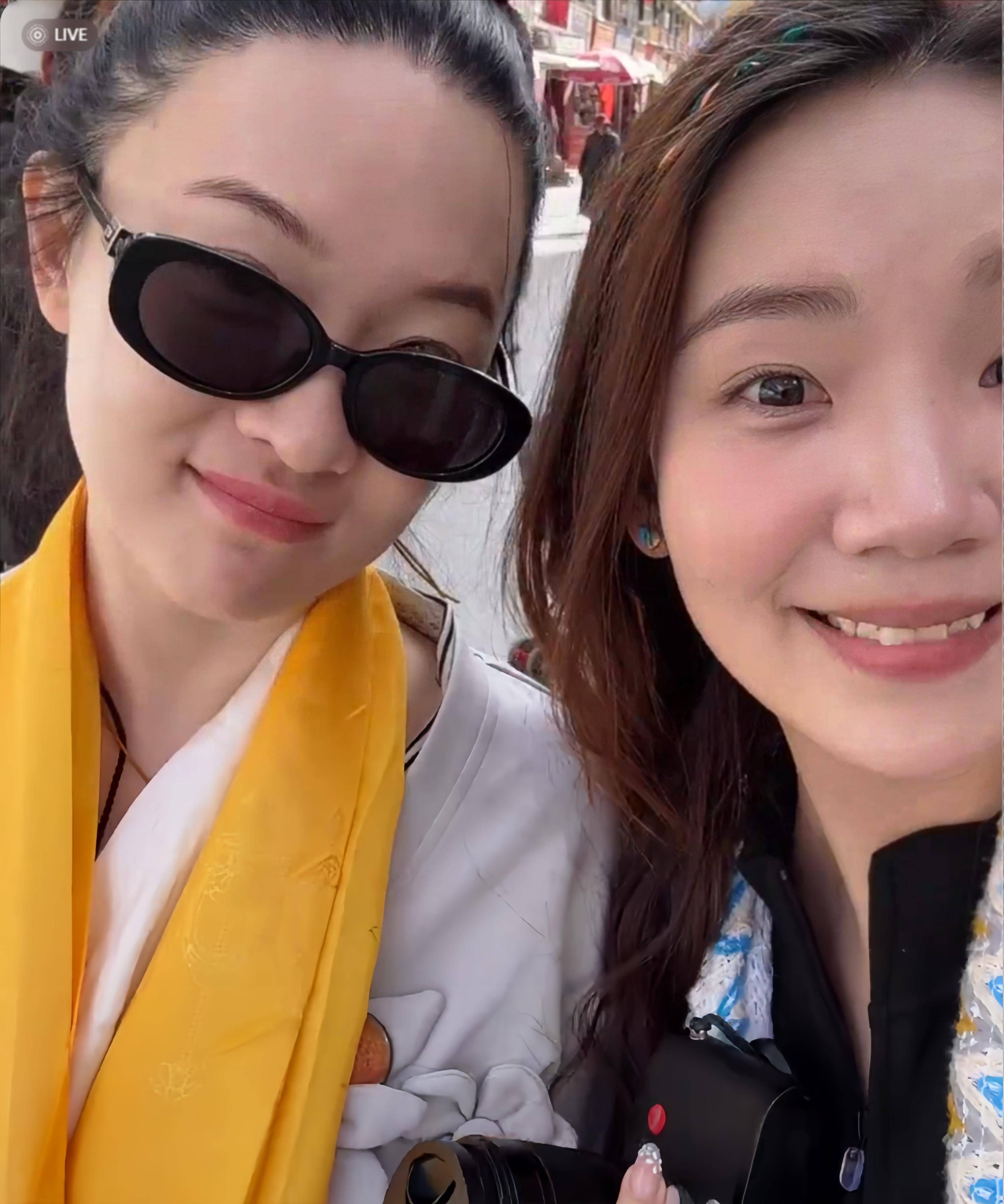 霍思燕和杜江现身西藏,植发失败身材走形严重,被曝捐15000贴金