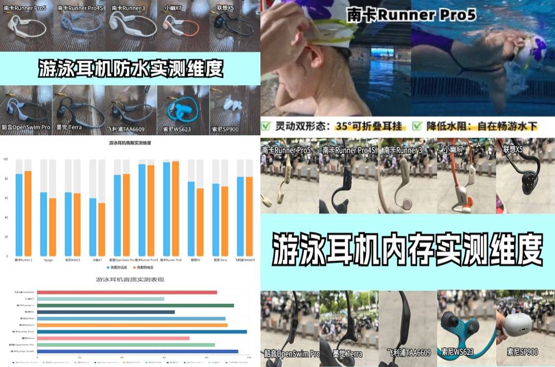 有没有游泳的时候听歌的耳机?游泳训练用水下耳机真实推荐