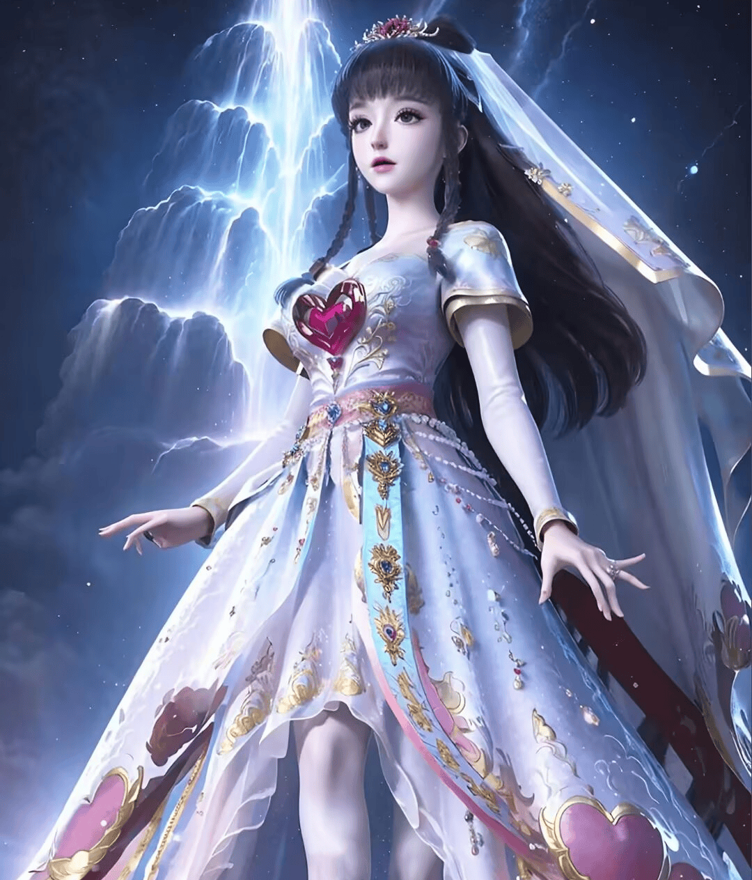 当叶罗丽们穿上了婚纱,海公主很惊艳,情儿不开心了,时希变老了