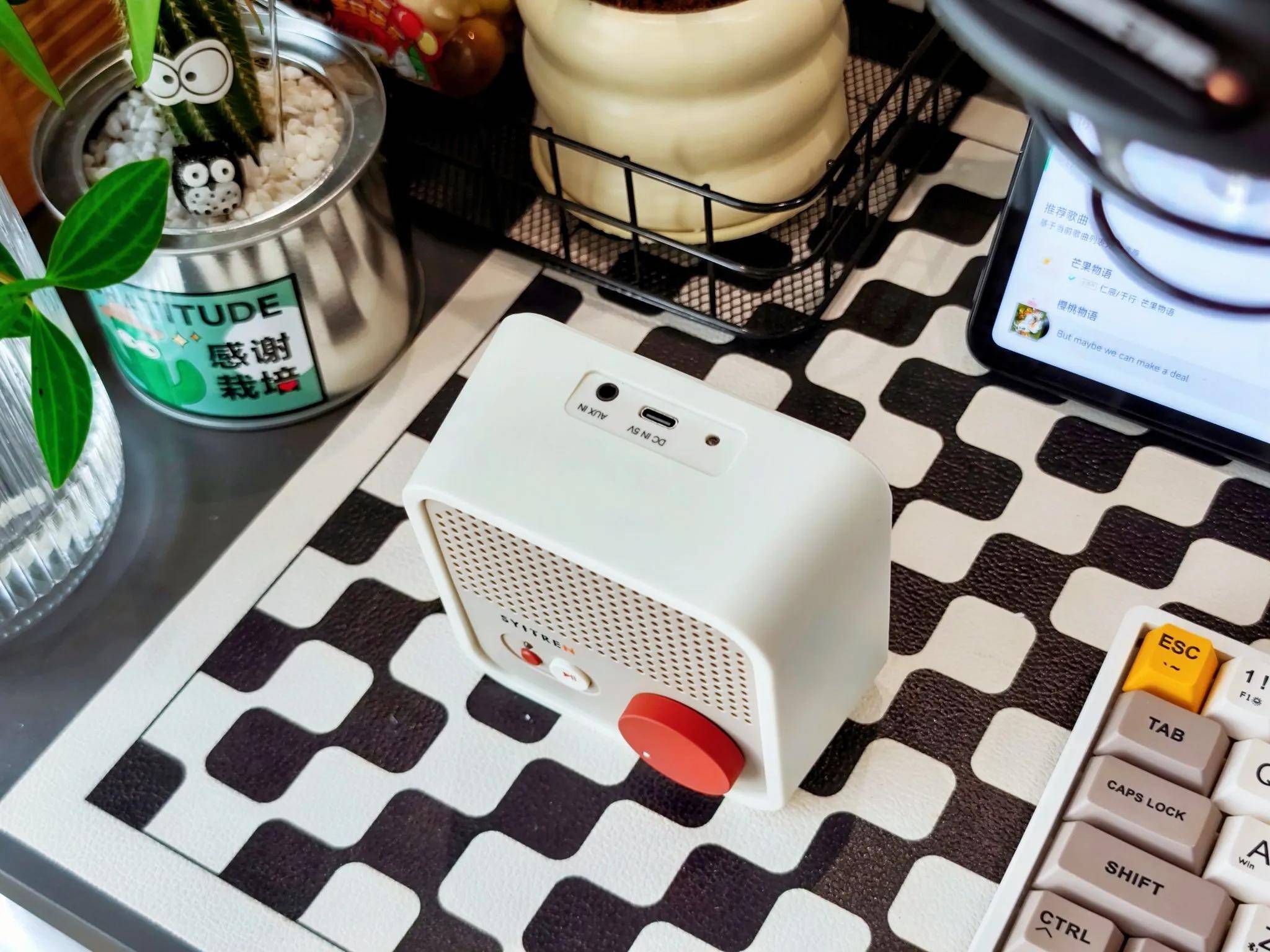 玩转桌面复古格调还看桔点设计商店——赛塔林N100,我的桌面音乐盒!