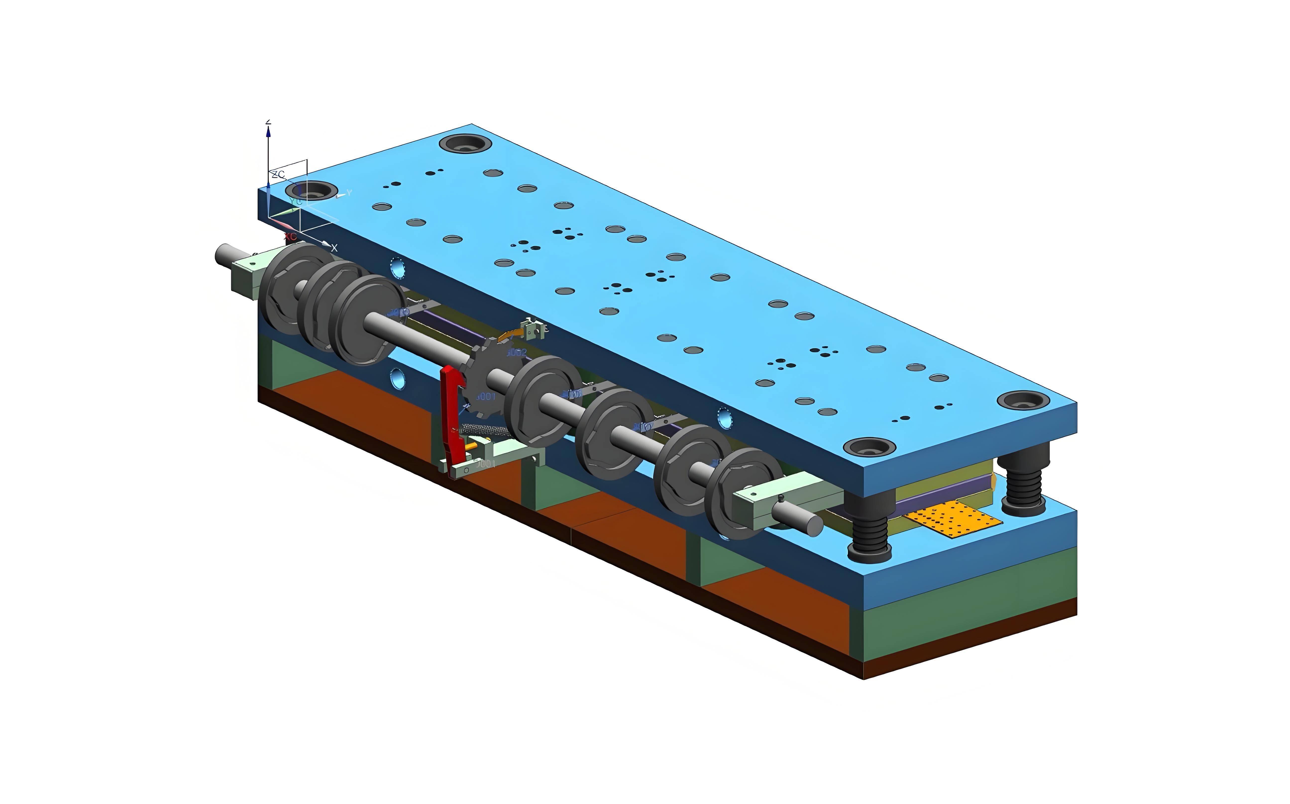 级进模(progressive die)